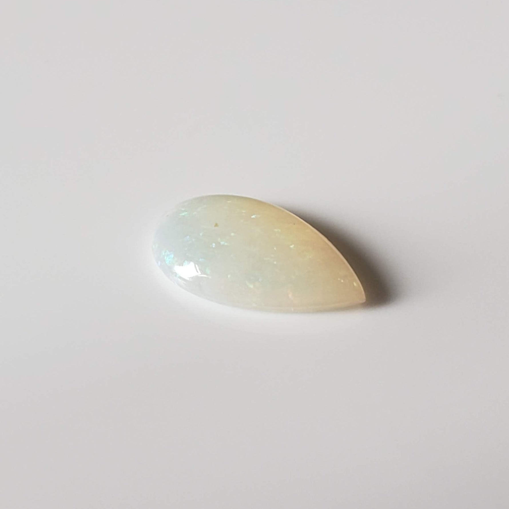  Opal | Pear Shape Cabochon | Rainbow | 9x6mm 0.5ct 5