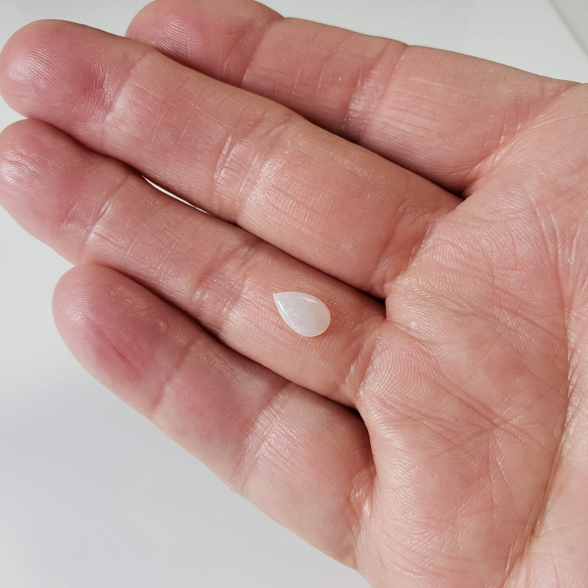  Opal | Pear Shape Cabochon | Rainbow | 9x6mm 0.5ct 6