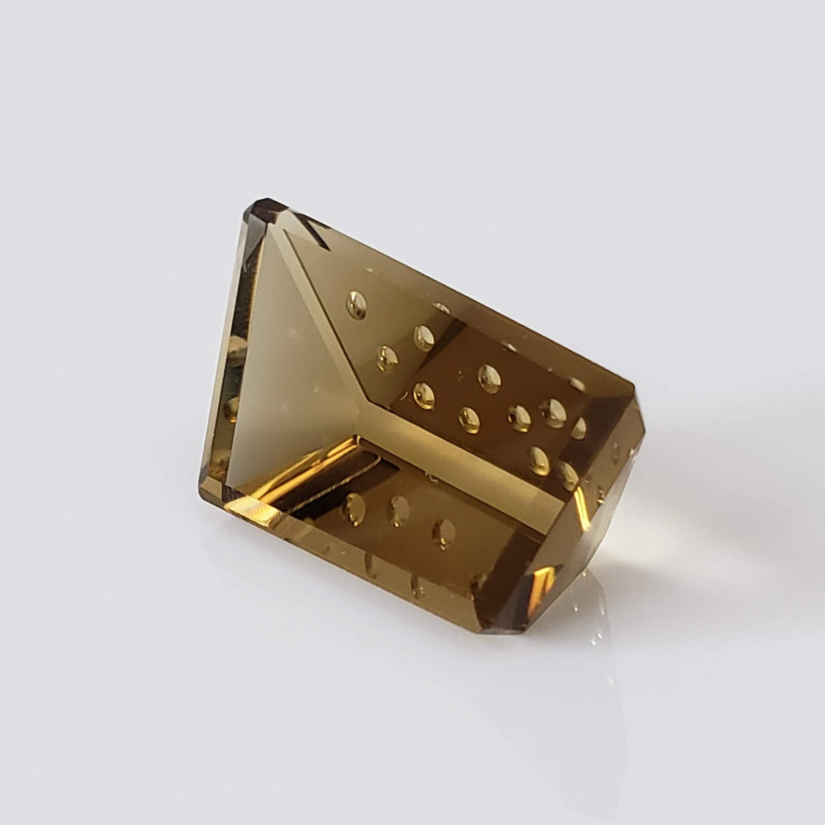  Oro Verde Citrine | Fancy Laser Cut | Olive Green | 26.6x13.6mm 20.8ct 5