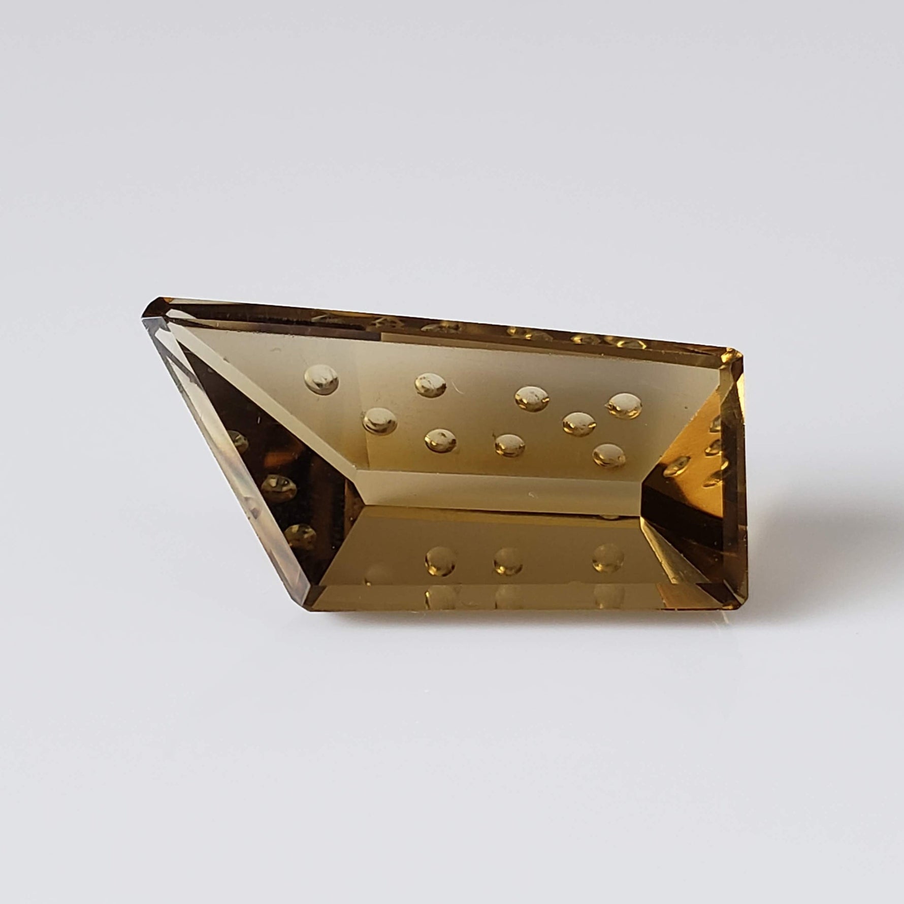  Oro Verde Citrine | Fancy Laser Cut | Olive Green | 26.6x13.6mm 20.8ct 3