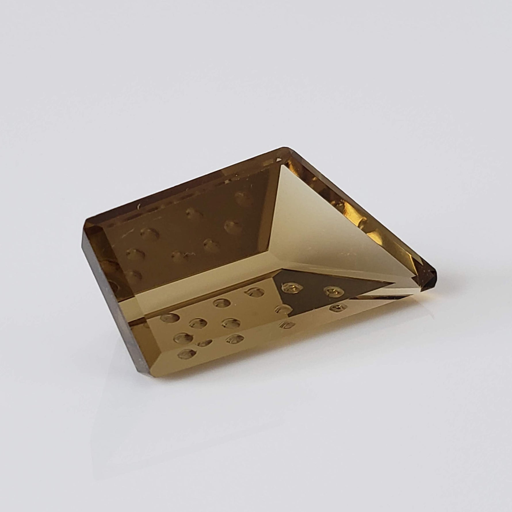  Oro Verde Citrine | Fancy Laser Cut | Olive Green | 26.6x13.6mm 20.8ct 4