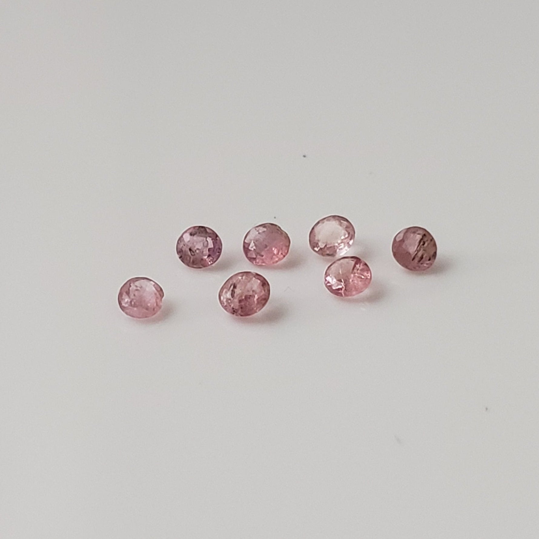  Pezzottaite | Round Cut | Rare Untreated Gemstone | Pink | 1.8mm | SO24 3
