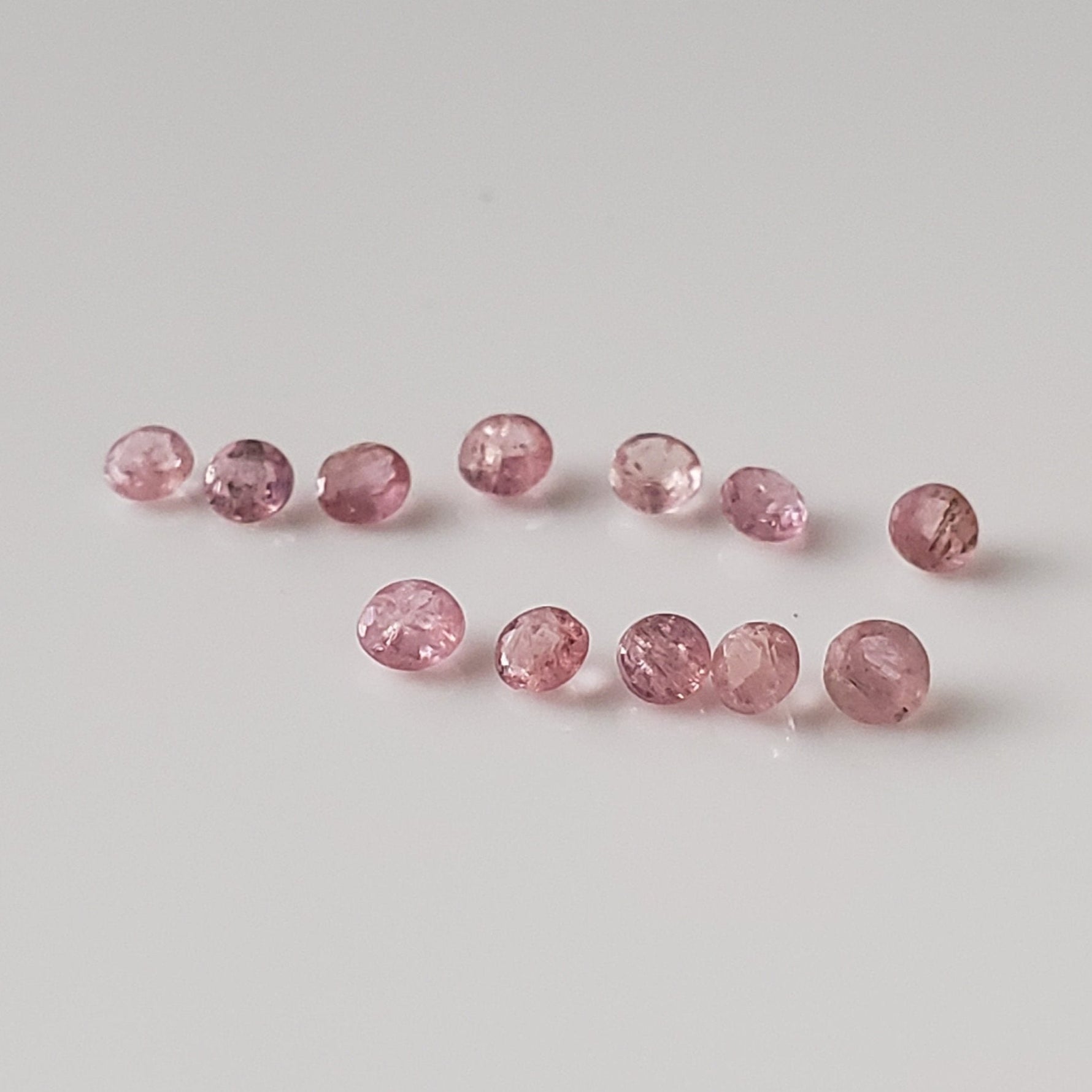  Pezzottaite | Round Cut | Rare Untreated Gemstone | Pink | 1.8mm | SO24 8