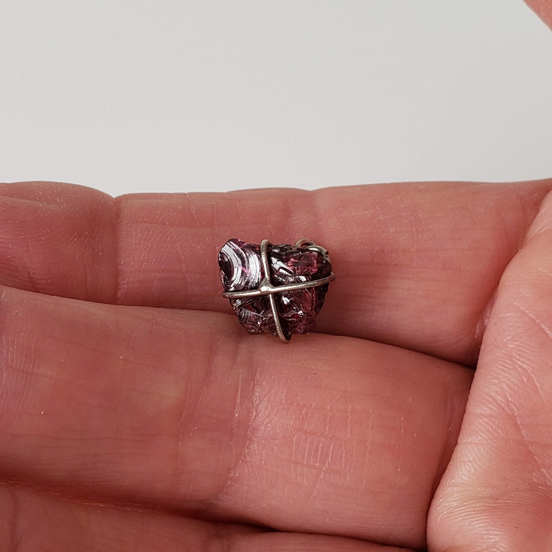  Pink Tourmaline Pendant | 925 Silver Wire Wrapped Pendant | Natural Raw Tourmaline 6