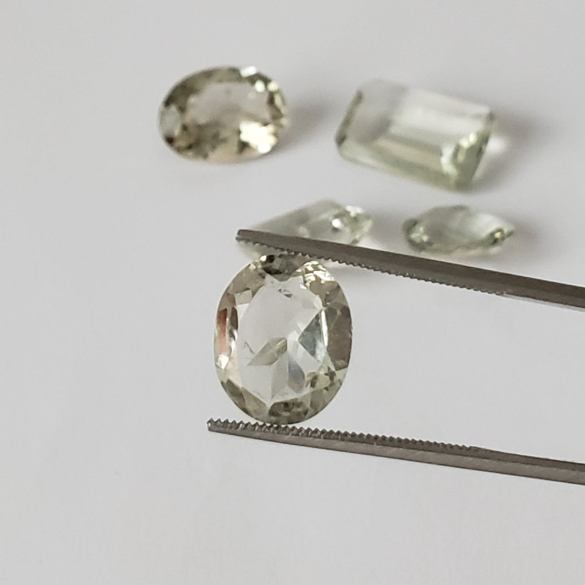  Prasiolite | Green Amethyst | 5 Piece Lot | Light Green | 30tcw | SO24 4