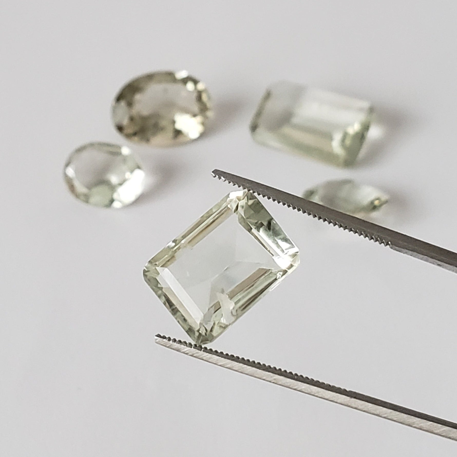  Prasiolite | Green Amethyst | 5 Piece Lot | Light Green | 30tcw | SO24 5