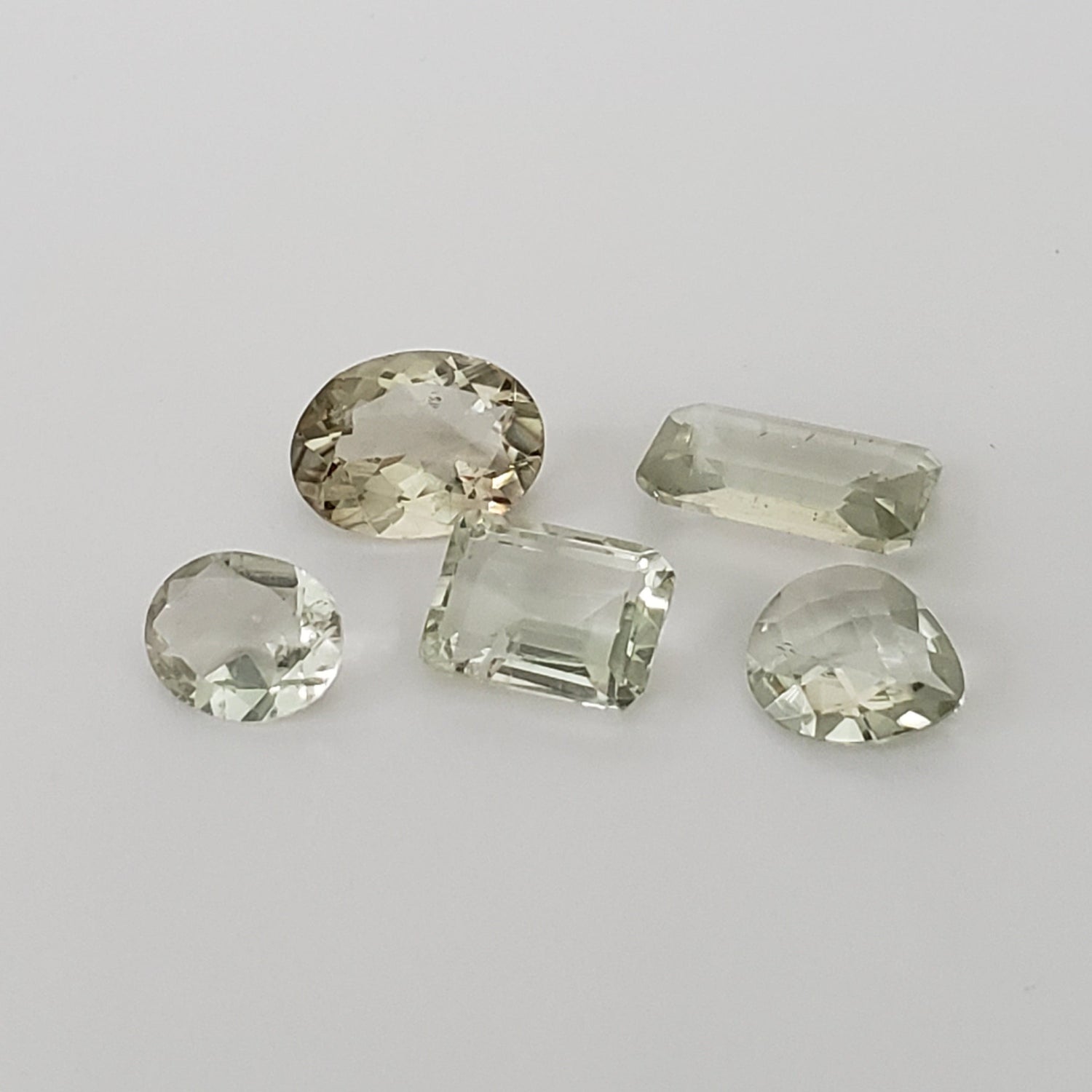  Prasiolite | Green Amethyst | 5 Piece Lot | Light Green | 30tcw | SO24 