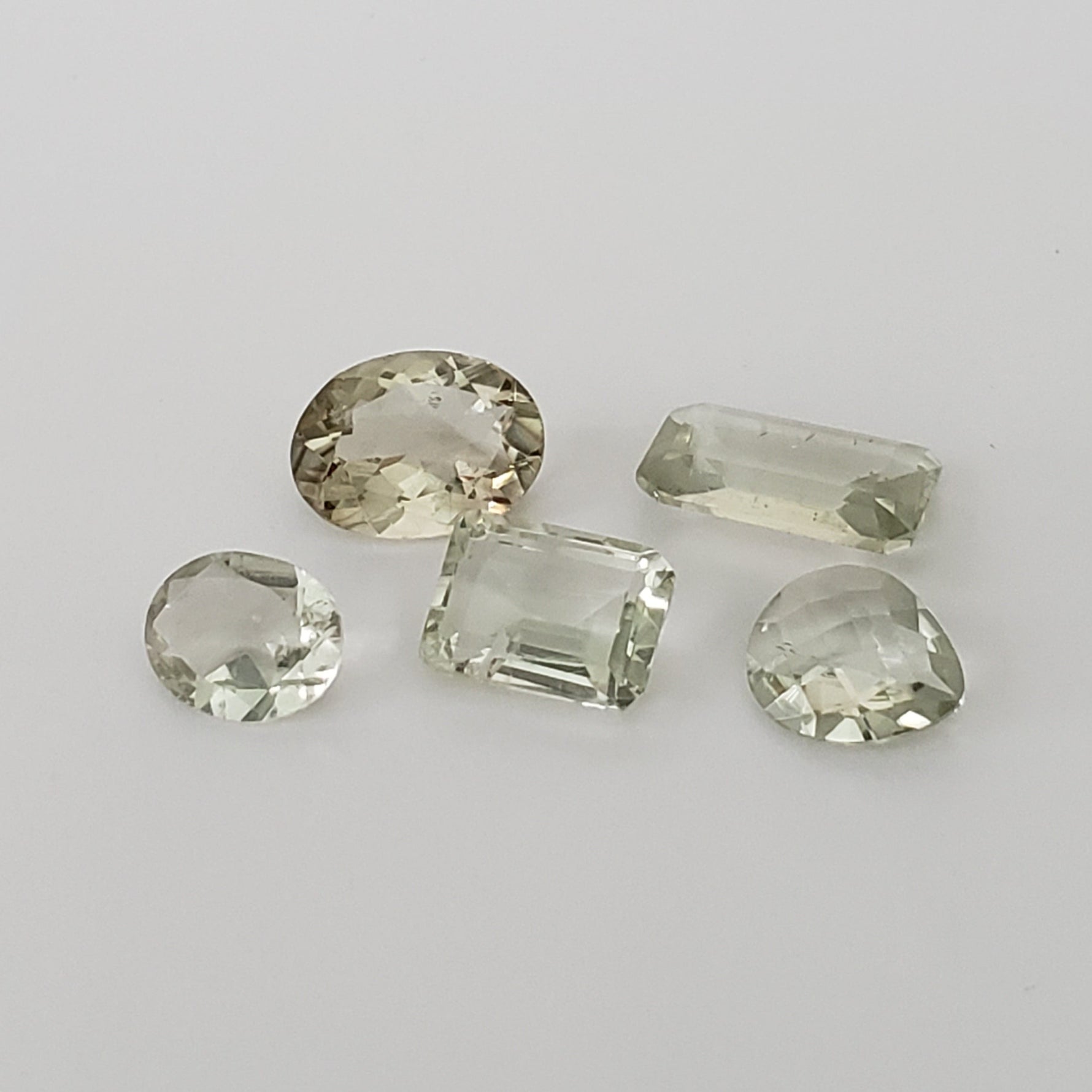  Prasiolite | Green Amethyst | 5 Piece Lot | Light Green | 30tcw | SO24 