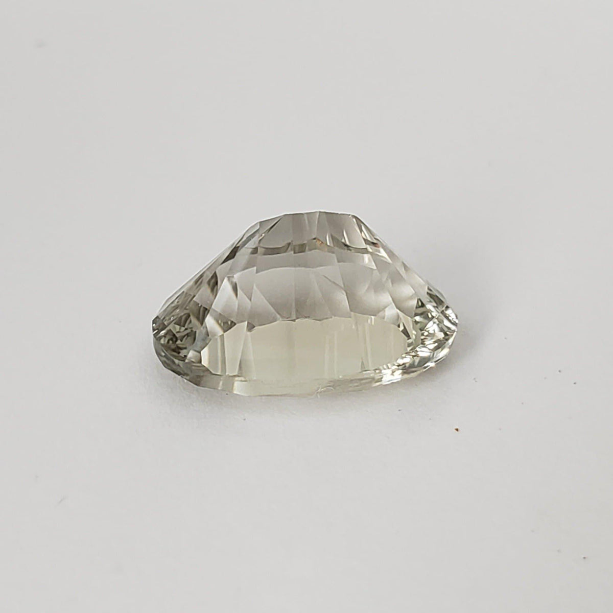  Prasiolite | Green Amethyst | Oval Concave Cut | Light Green | 14x10mm 5.56ct | SO24 3