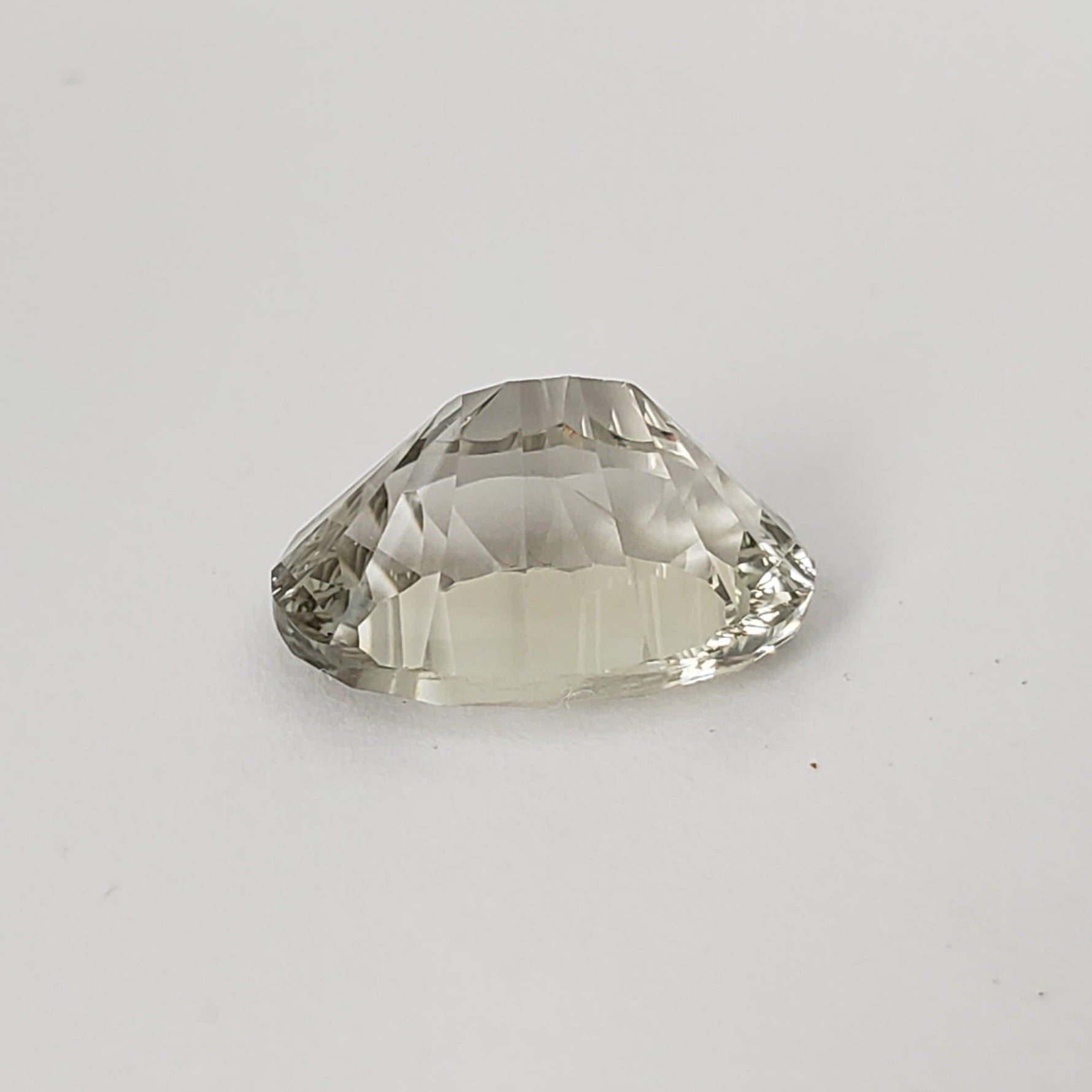  Prasiolite | Green Amethyst | Oval Concave Cut | Light Green | 14x10mm 5.56ct | SO24 3