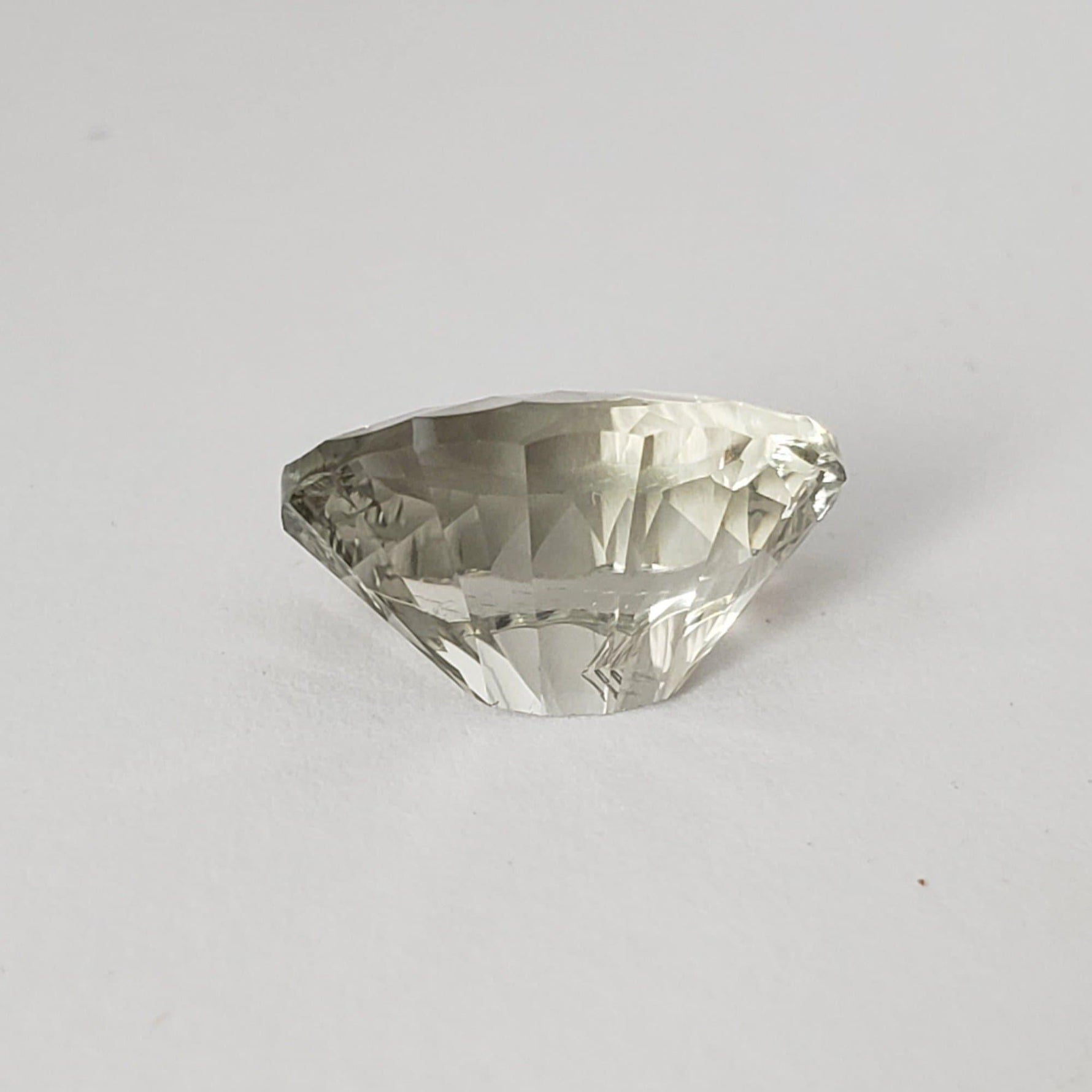  Prasiolite | Green Amethyst | Oval Concave Cut | Light Green | 14x10mm 5.56ct | SO24 5