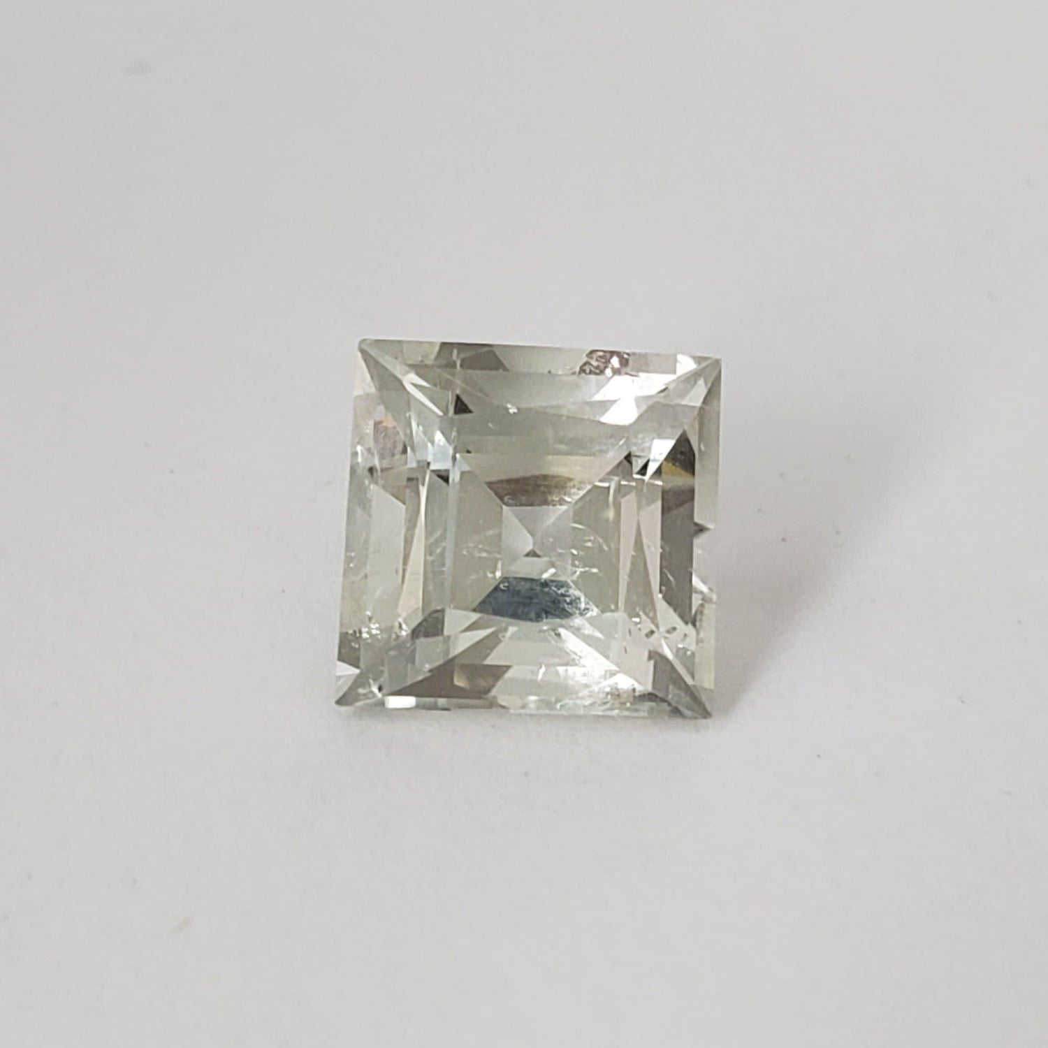  Prasiolite | Green Amethyst | Square Cut | Light Green | 9mm | Brazil 