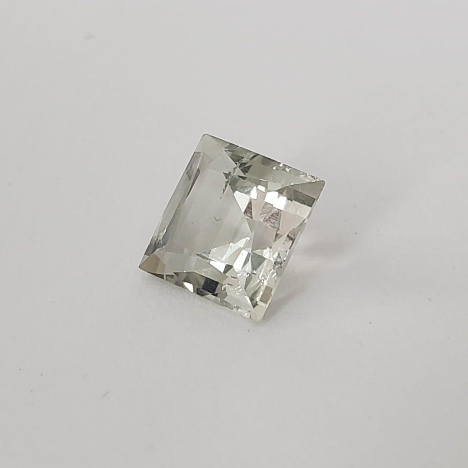  Prasiolite | Green Amethyst | Square Cut | Light Green | 9mm | Brazil 1