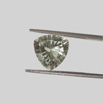  Prasiolite | Green Amethyst | Trilliant Concave Cut | Light Green | 12mm 5.4ct 