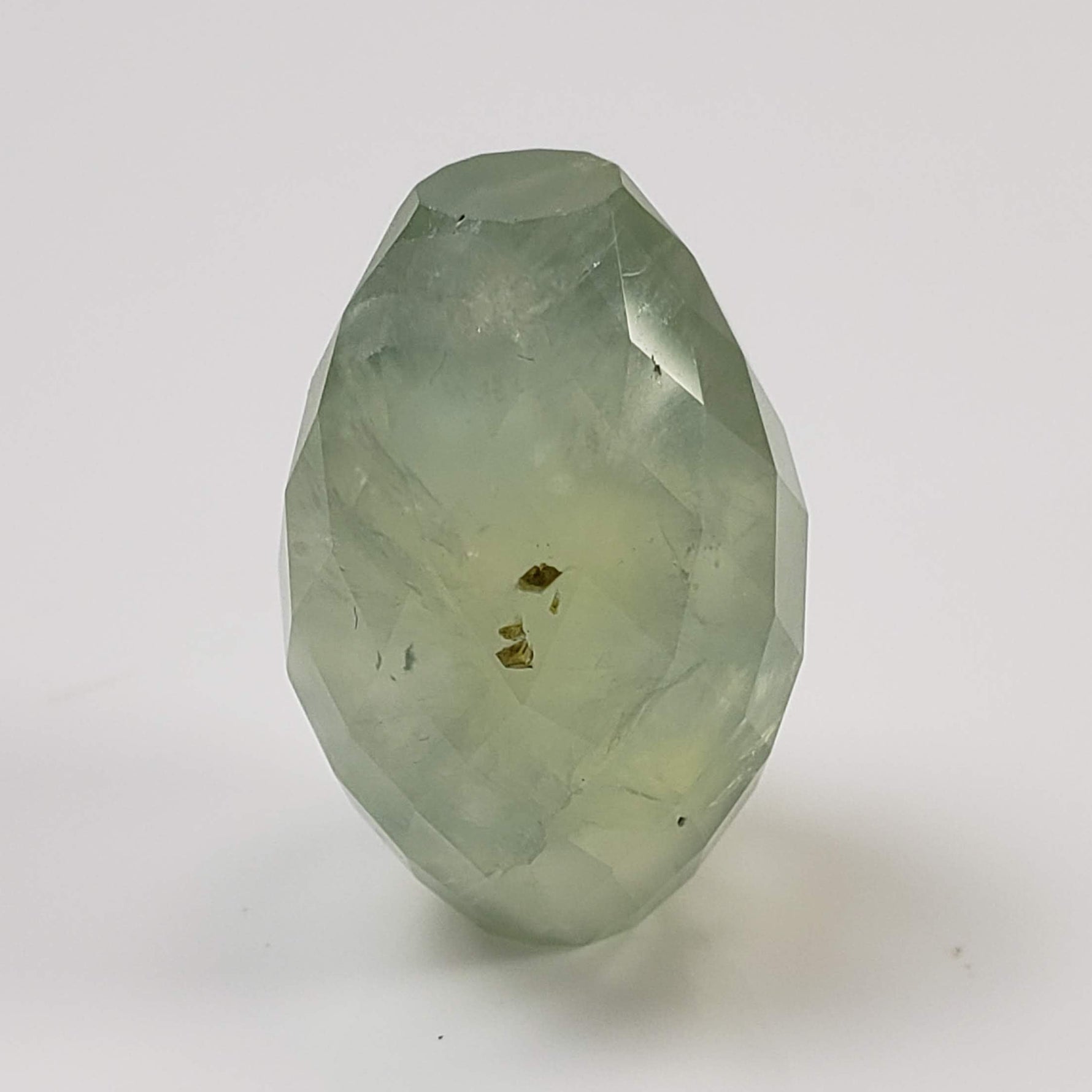  Prehnite | Barrel Cut | Apple Green | 23x15mm 43.6ct | Mali 2