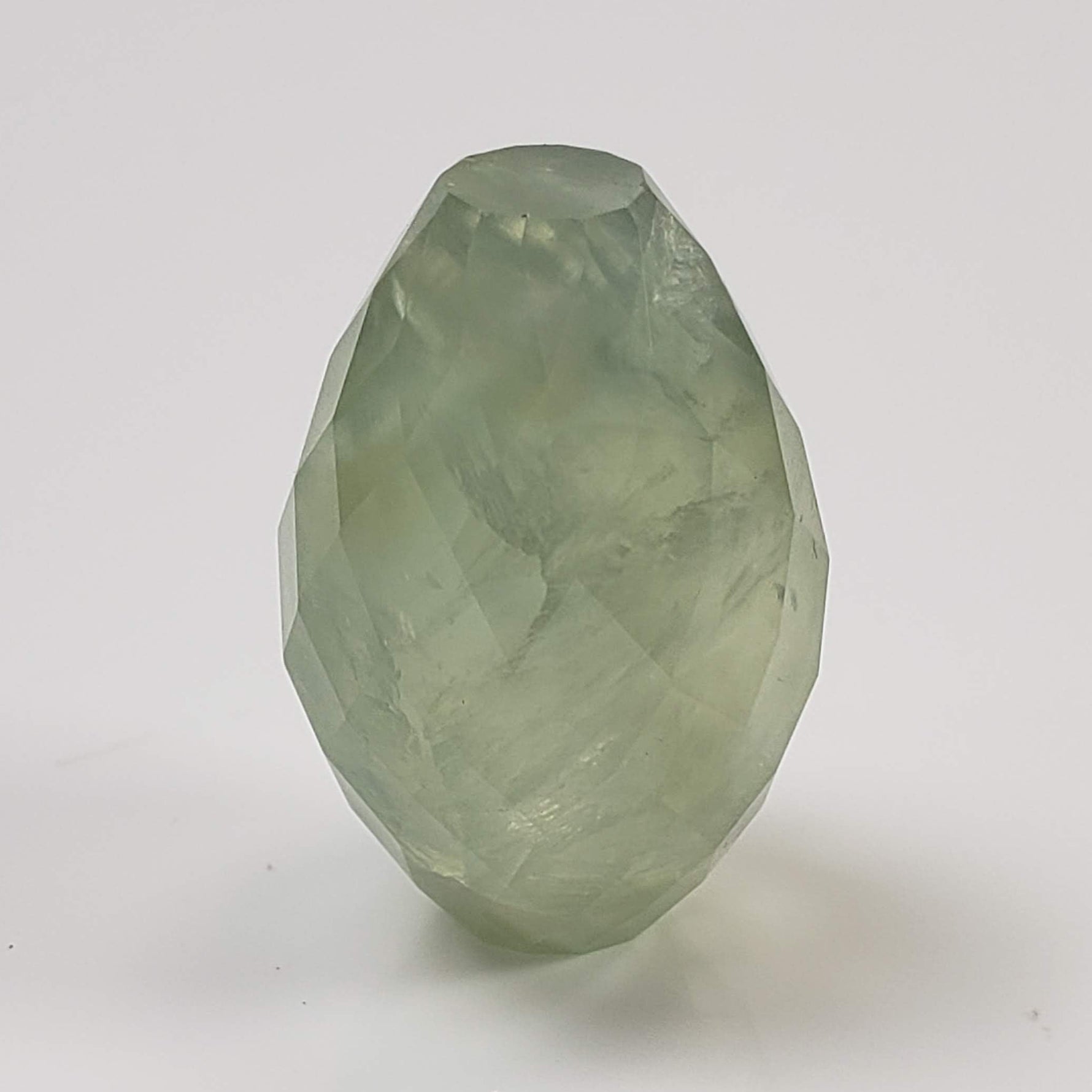  Prehnite | Barrel Cut | Apple Green | 23x15mm 43.6ct | Mali 