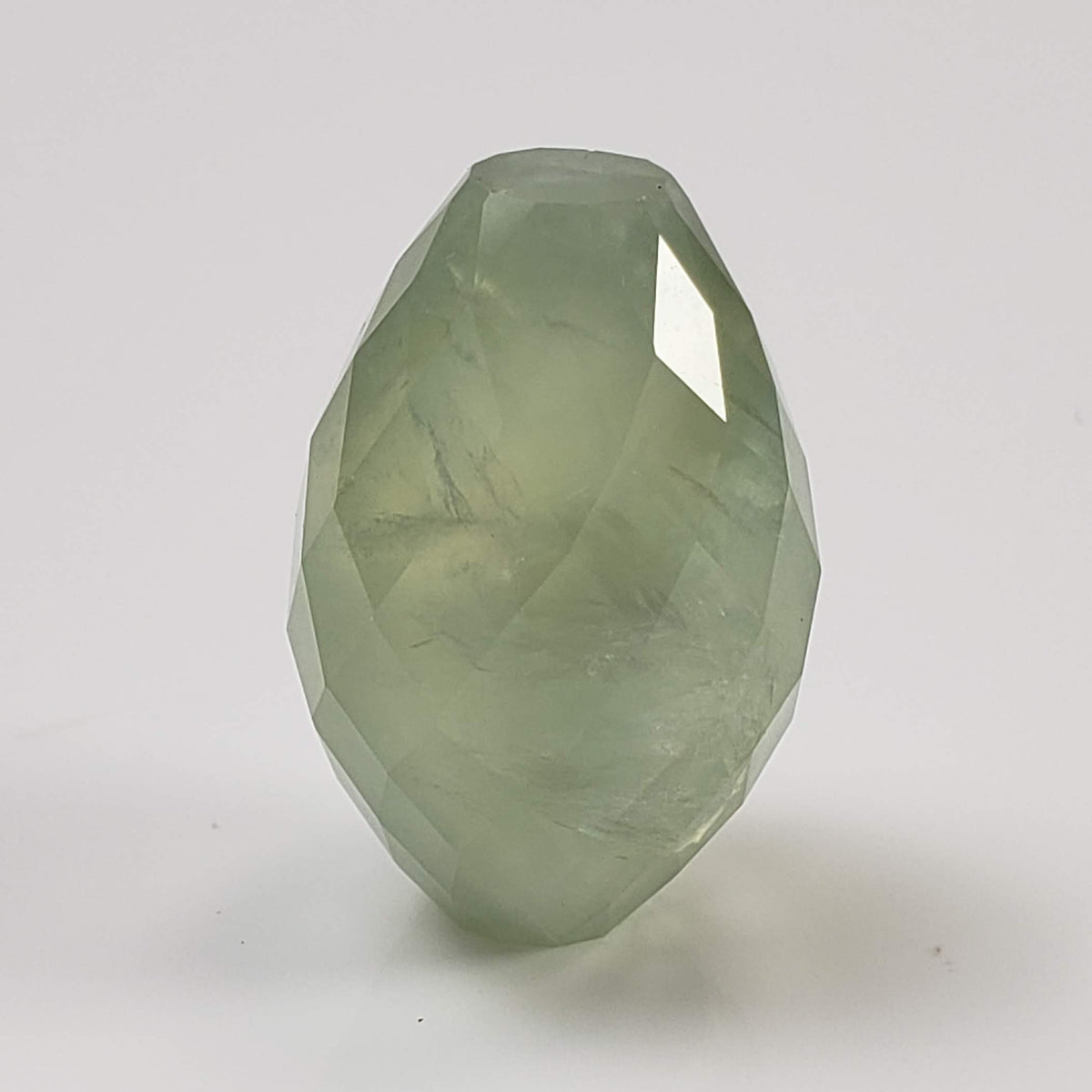  Prehnite | Barrel Cut | Apple Green | 23x15mm 43.6ct | Mali 1