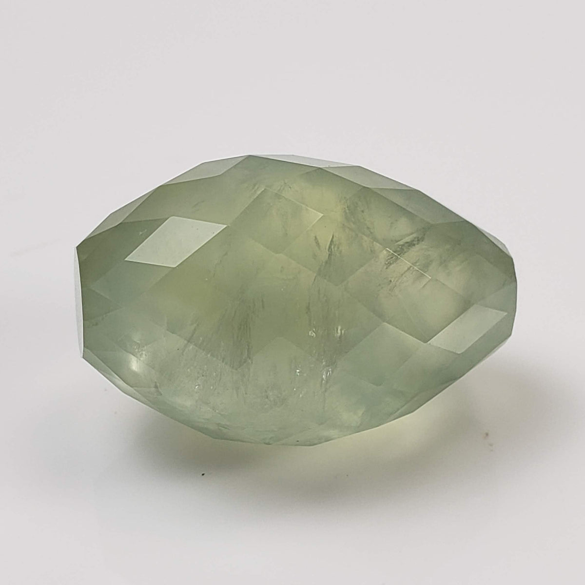  Prehnite | Barrel Cut | Apple Green | 23x15mm 43.6ct | Mali 3