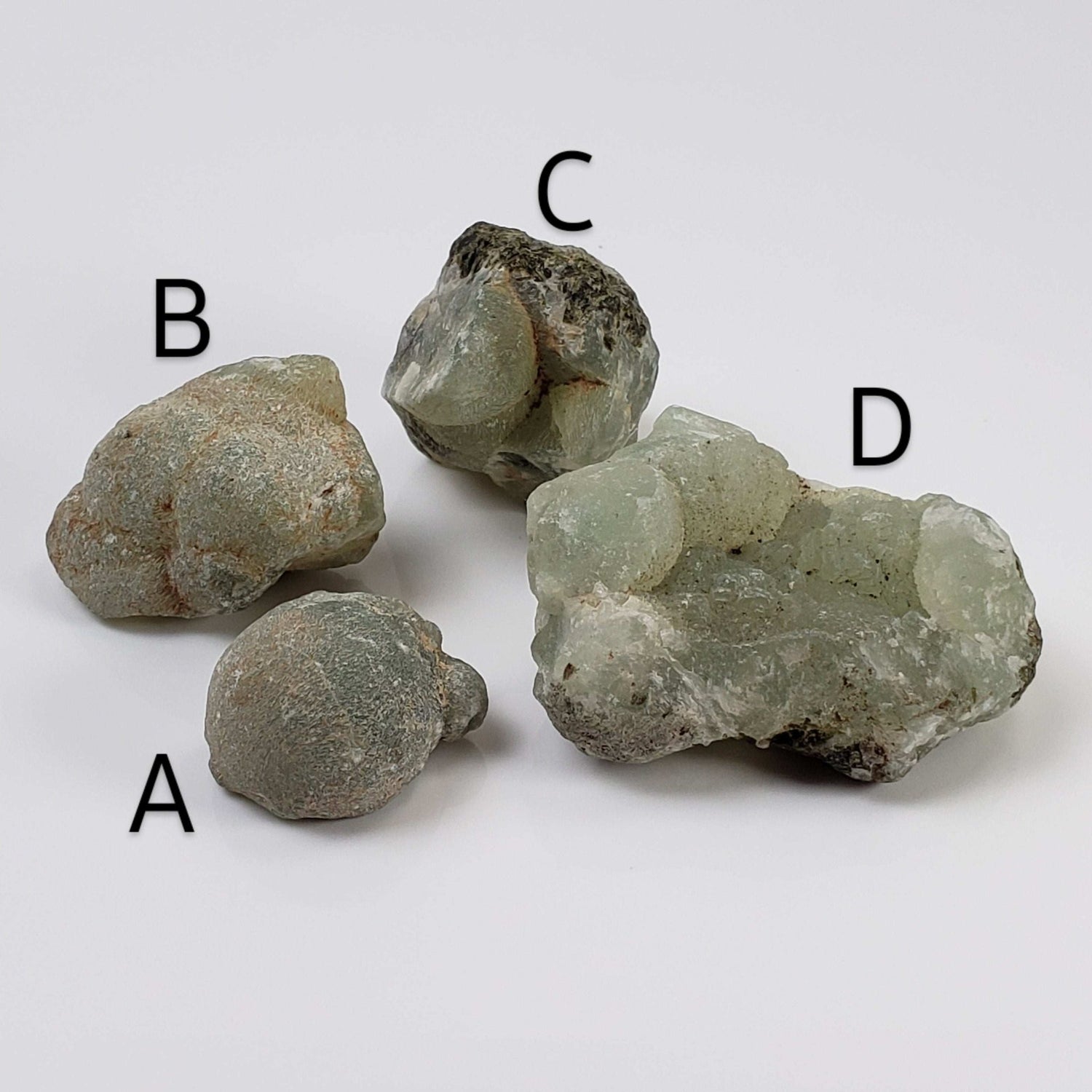  Prehnite Raw Clusters | Rough Prehnite | Africa 
