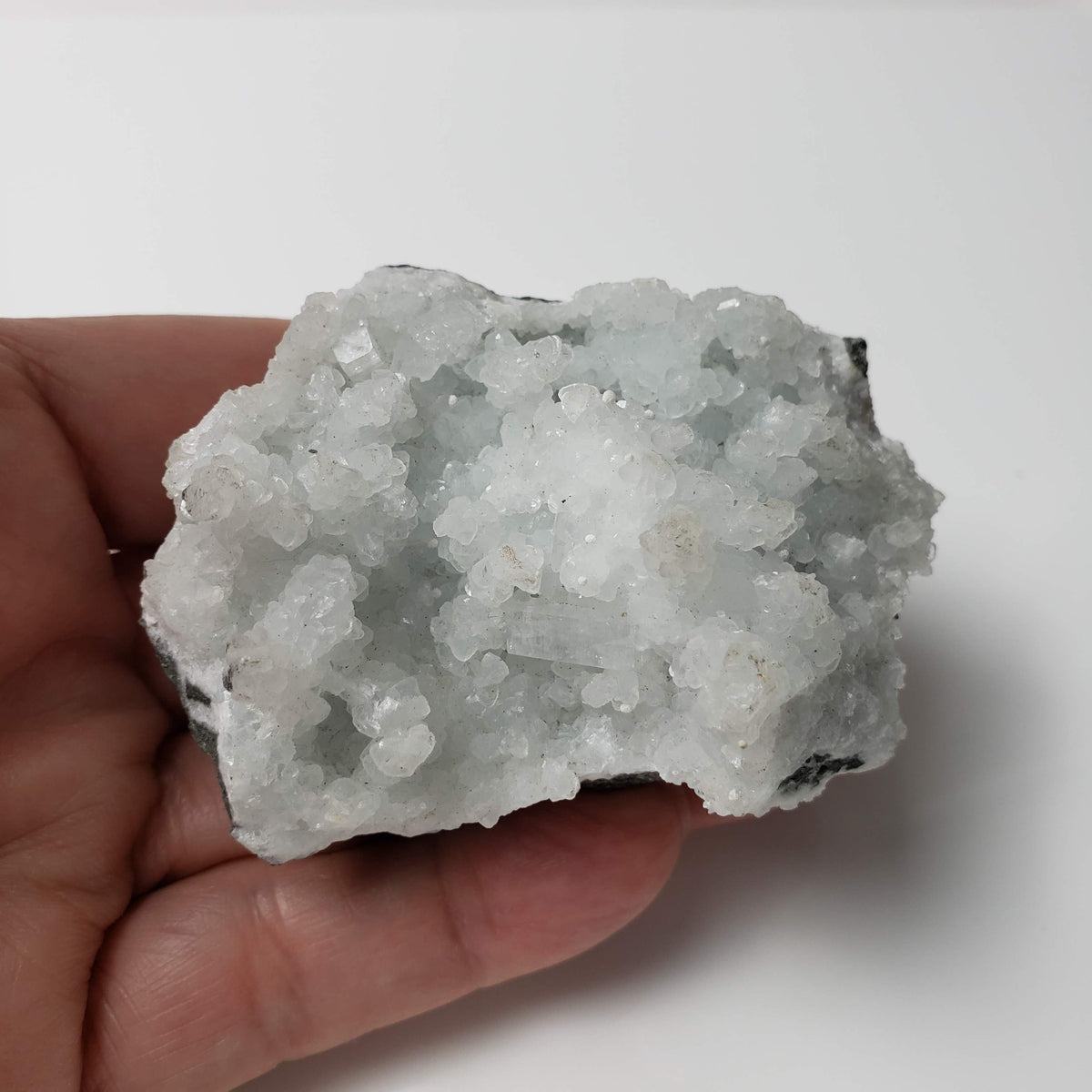 Prehnite and Apophyllite Crystal Cluster | 145 gr | Mumbai, India 8