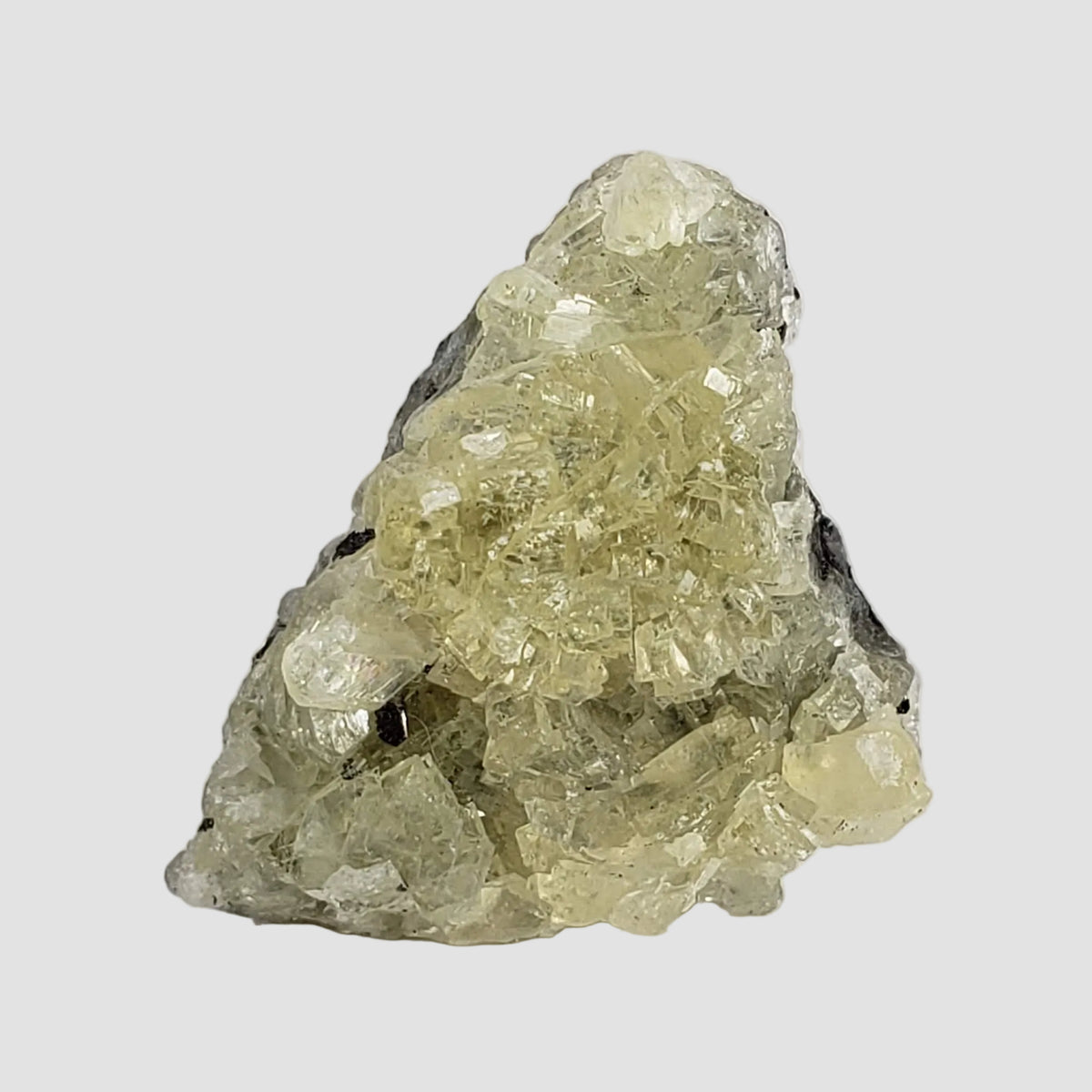  Prehnite and Graphite Cluster | Raw Prehnite | 4.5 grams | Tanzania 1