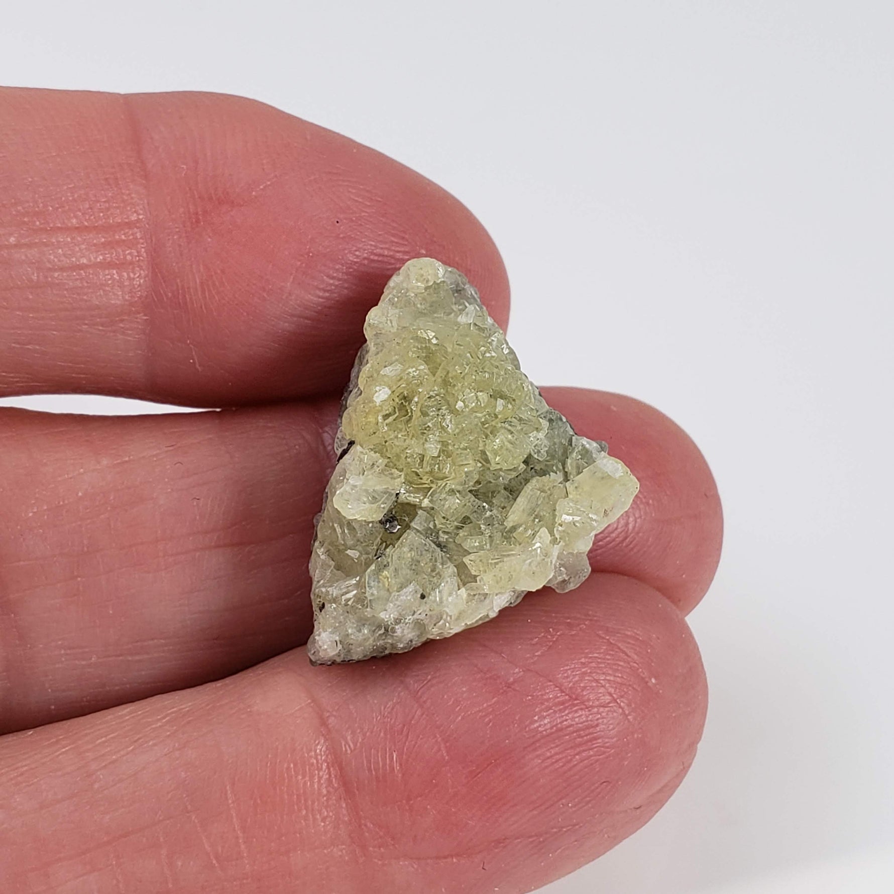  Prehnite and Graphite Cluster | Raw Prehnite | 4.5 grams | Tanzania 5