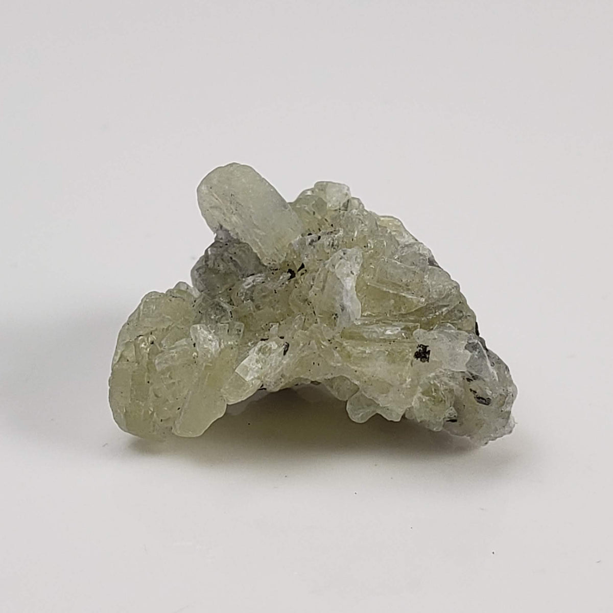 Prehnite and Graphite Clusters | 3 Piece Lot | Raw Prehnite | 13.4 grams | Tanzania 2