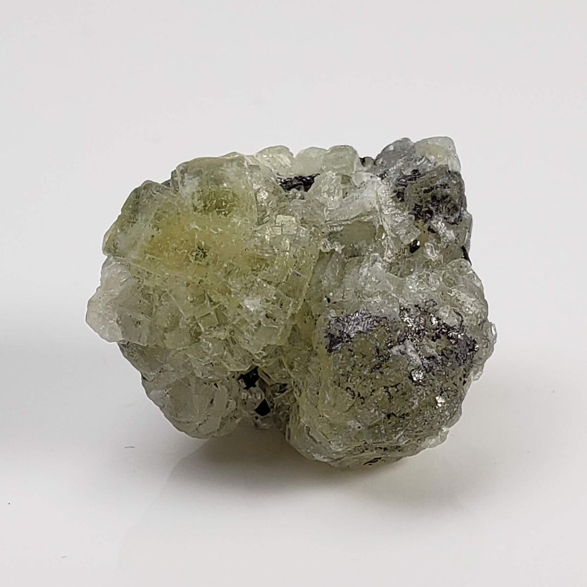 Prehnite and Graphite Clusters | 3 Piece Lot | Raw Prehnite | 13.4 grams | Tanzania 5