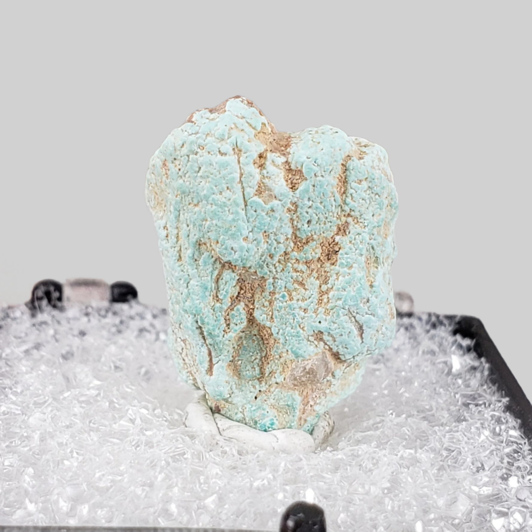  Pseudomorph Turquoise After Apatite | Perky Box Thumbnail Specimen | Sonora, Mexico 