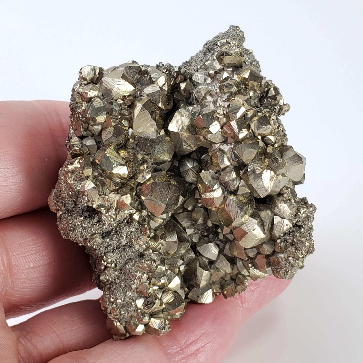  Pyrite Cluster | 153 grams | Canutillos Mine, Bolivia 7