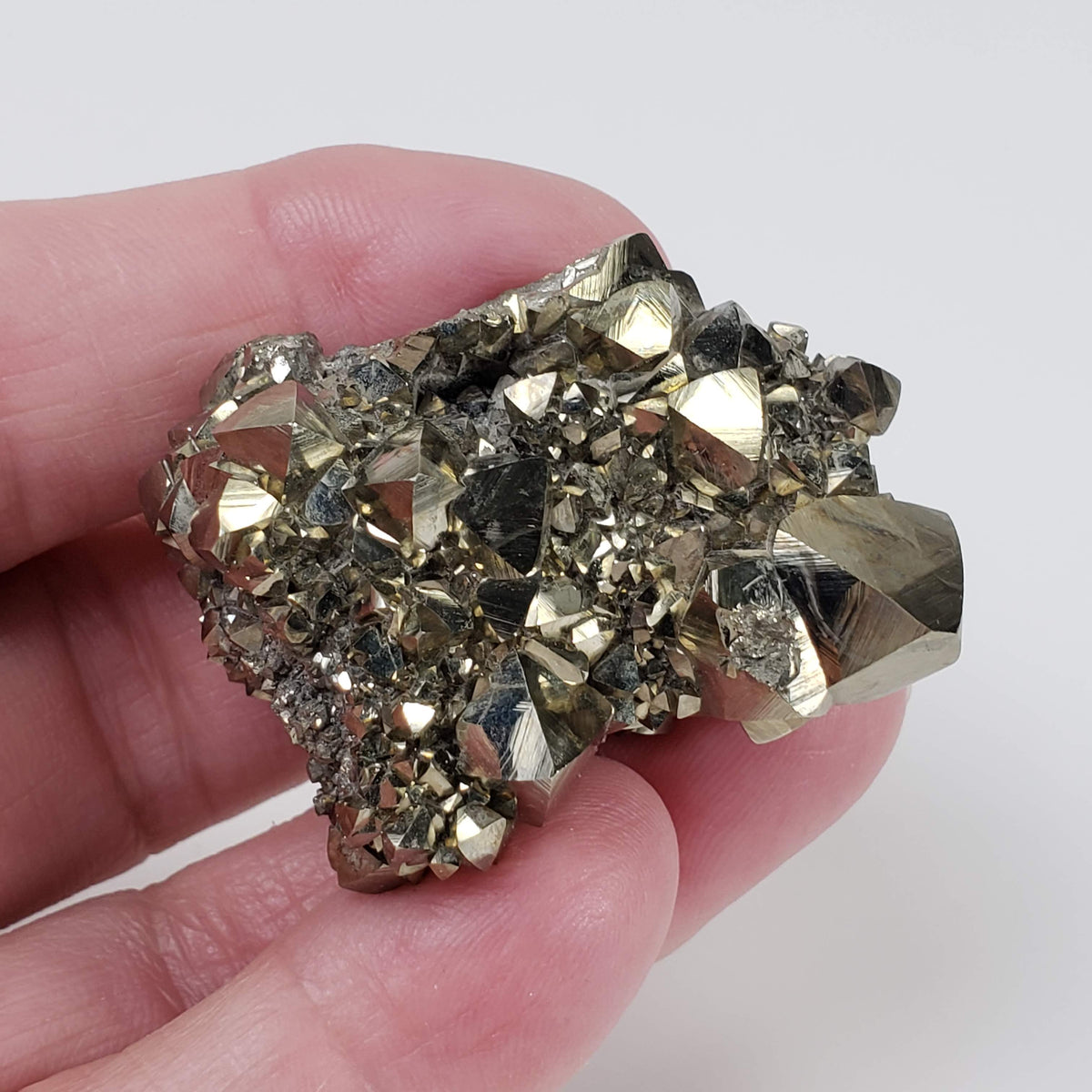  Pyrite Cluster | 64.4 grams | Canutillos Mine, Bolivia 7