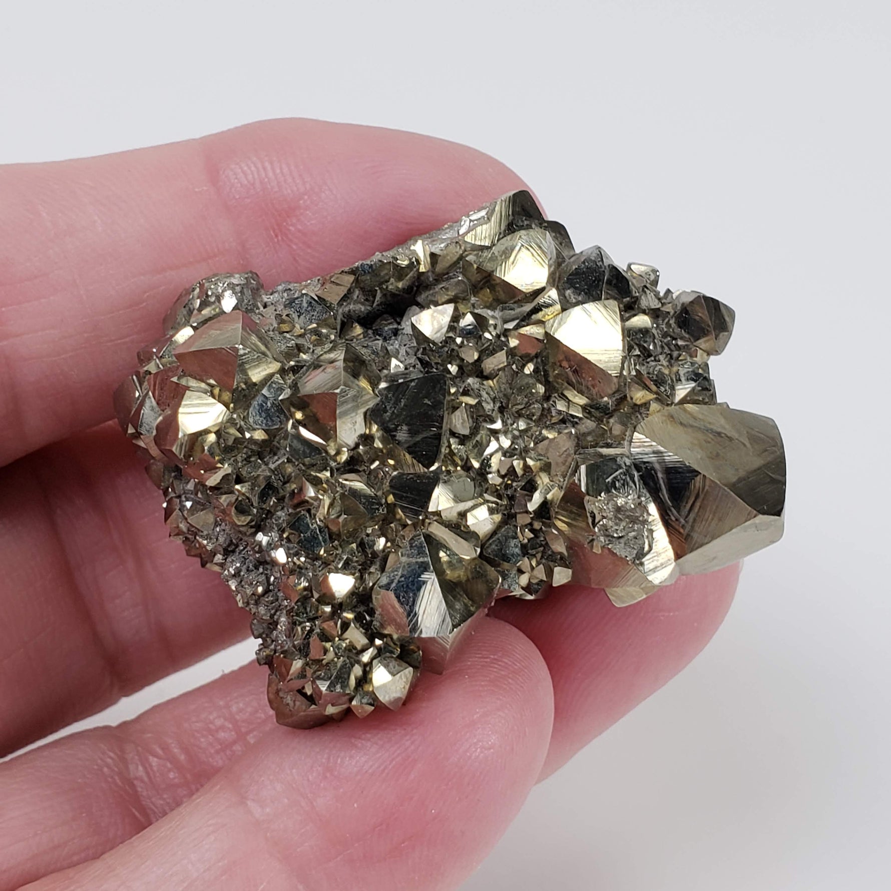  Pyrite Cluster | 64.4 grams | Canutillos Mine, Bolivia 7