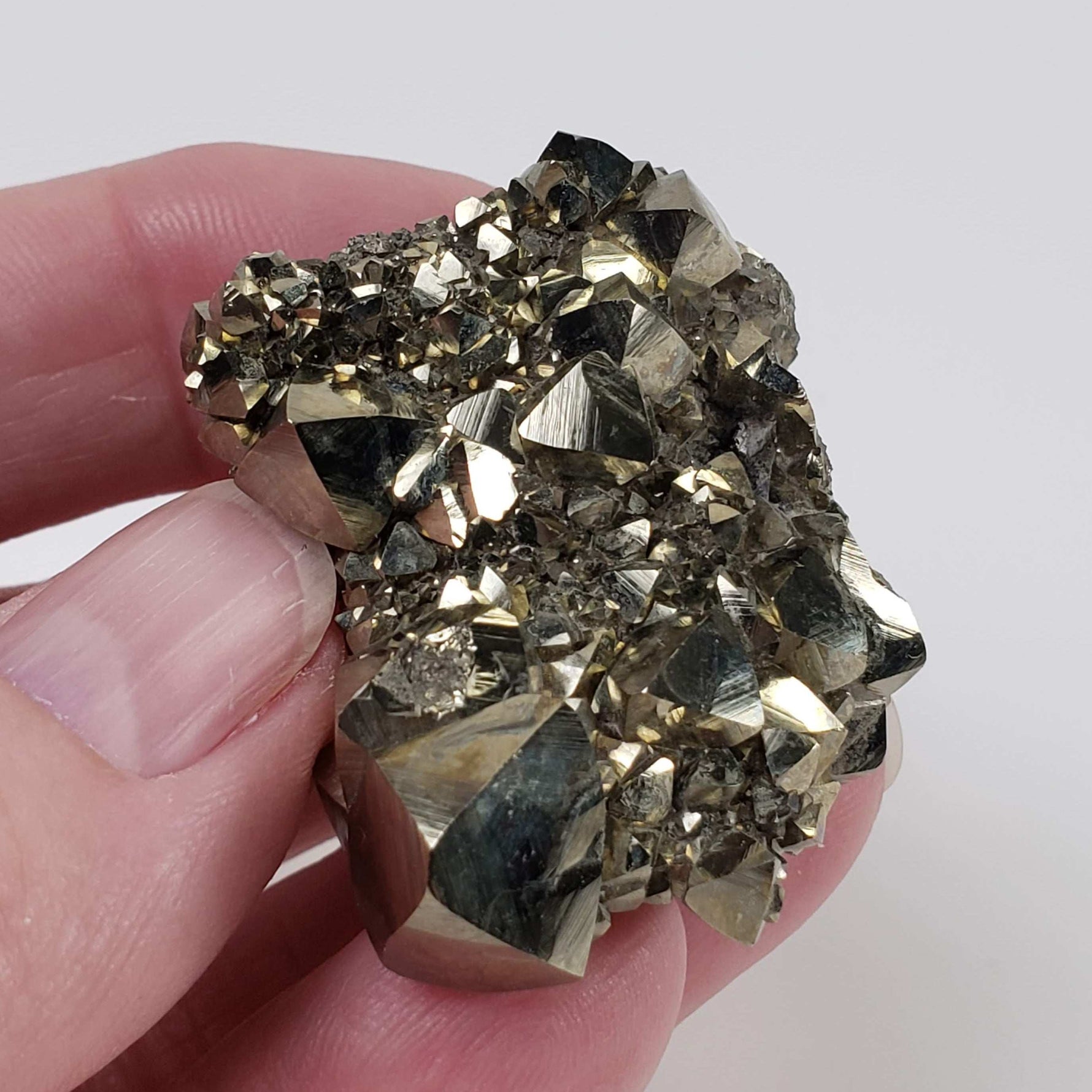  Pyrite Cluster | 64.4 grams | Canutillos Mine, Bolivia 8