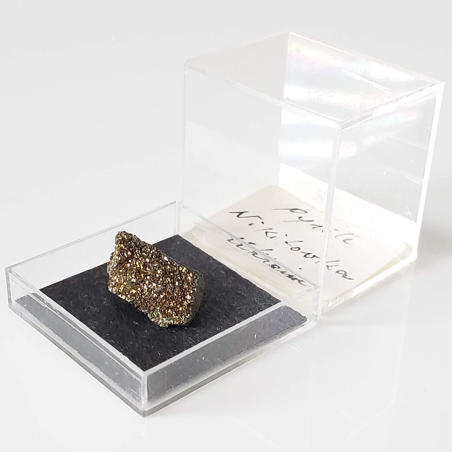  Pyrite Crystal | Perky Box Thumbnail Specimen | Ukraine 1