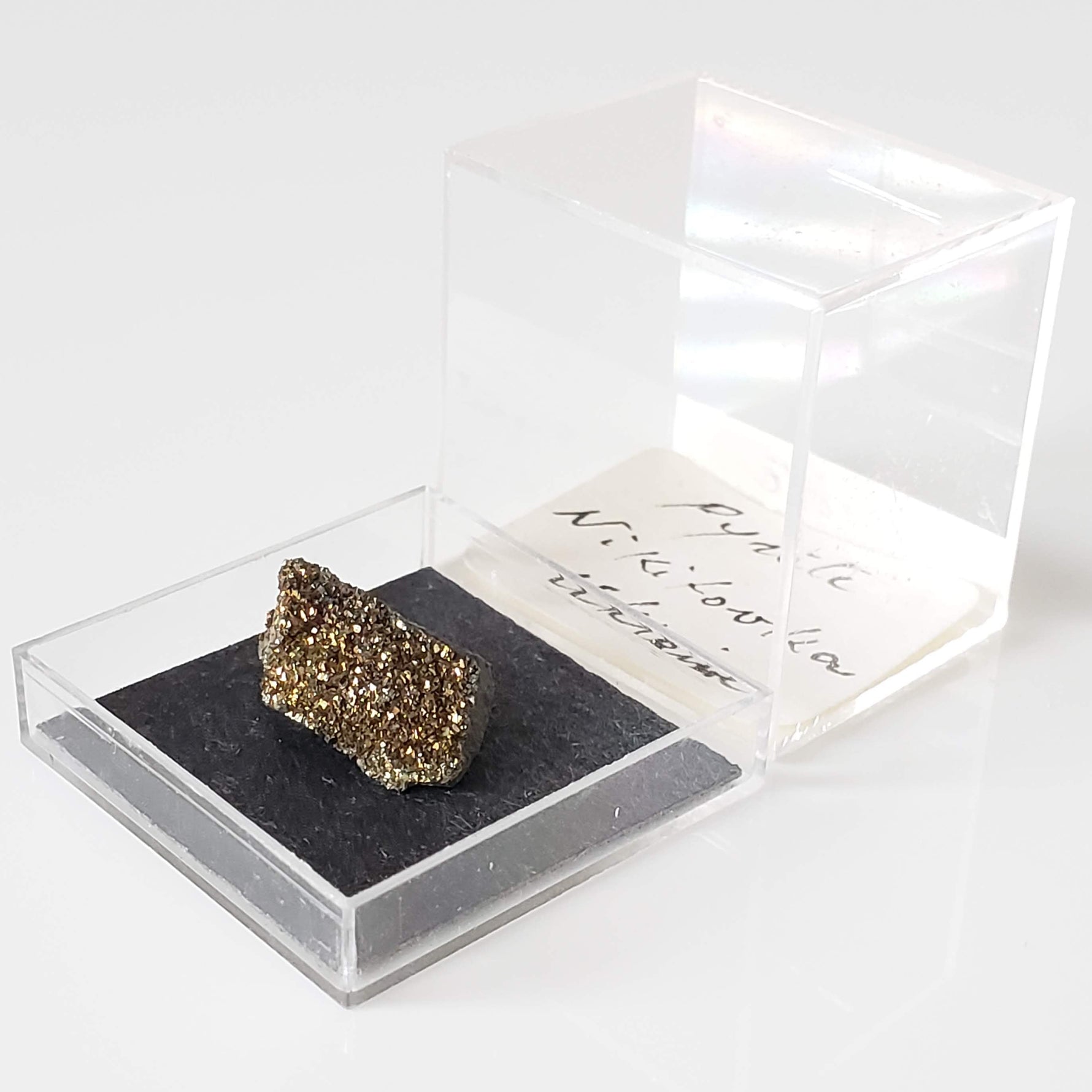  Pyrite Crystal | Perky Box Thumbnail Specimen | Ukraine 1