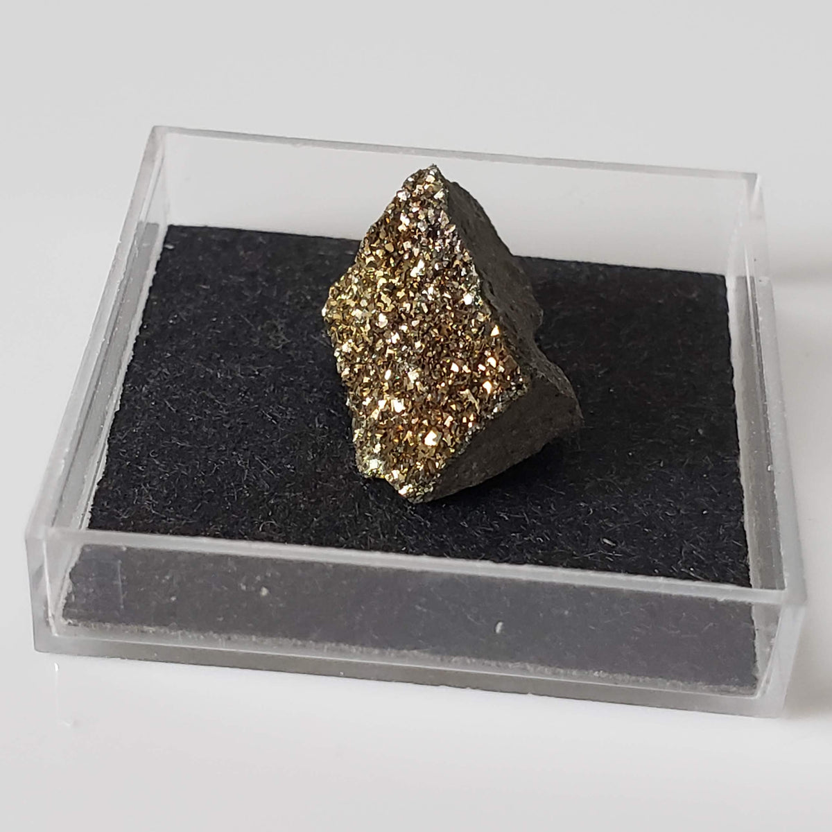  Pyrite Crystal | Perky Box Thumbnail Specimen | Ukraine 2