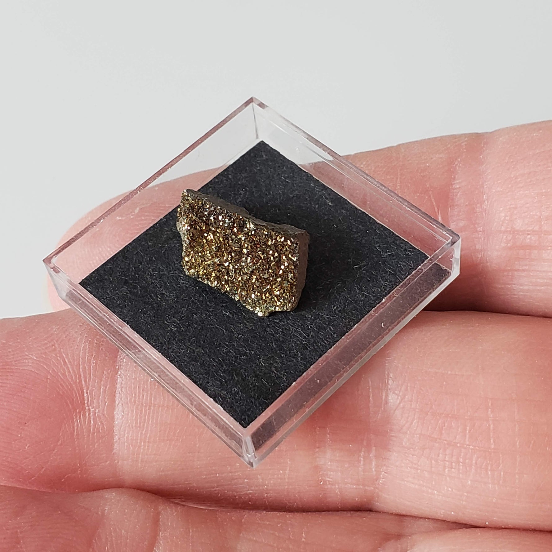  Pyrite Crystal | Perky Box Thumbnail Specimen | Ukraine 3