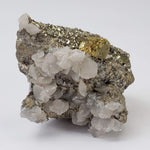  Pyrite Interlocking with Calcite | 865 gr | Huaron Mine, Peru 3