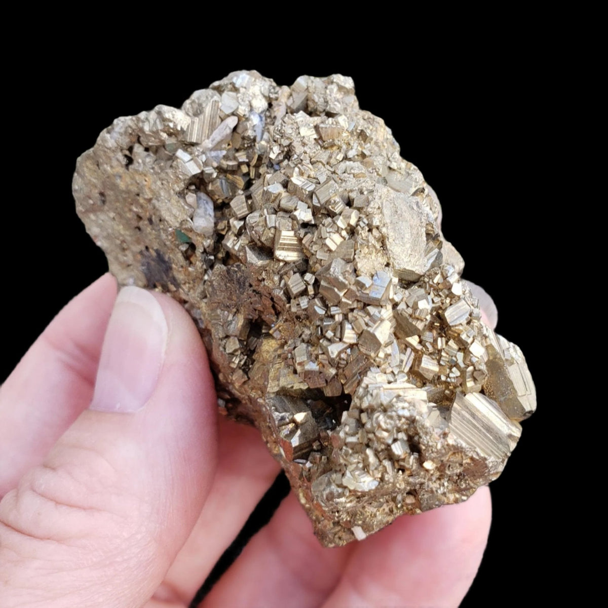  Pyrite, Marmatite and Quartz Crystal Cluster | 191.8 grams | Eagle X Mine, Colorado Classic 