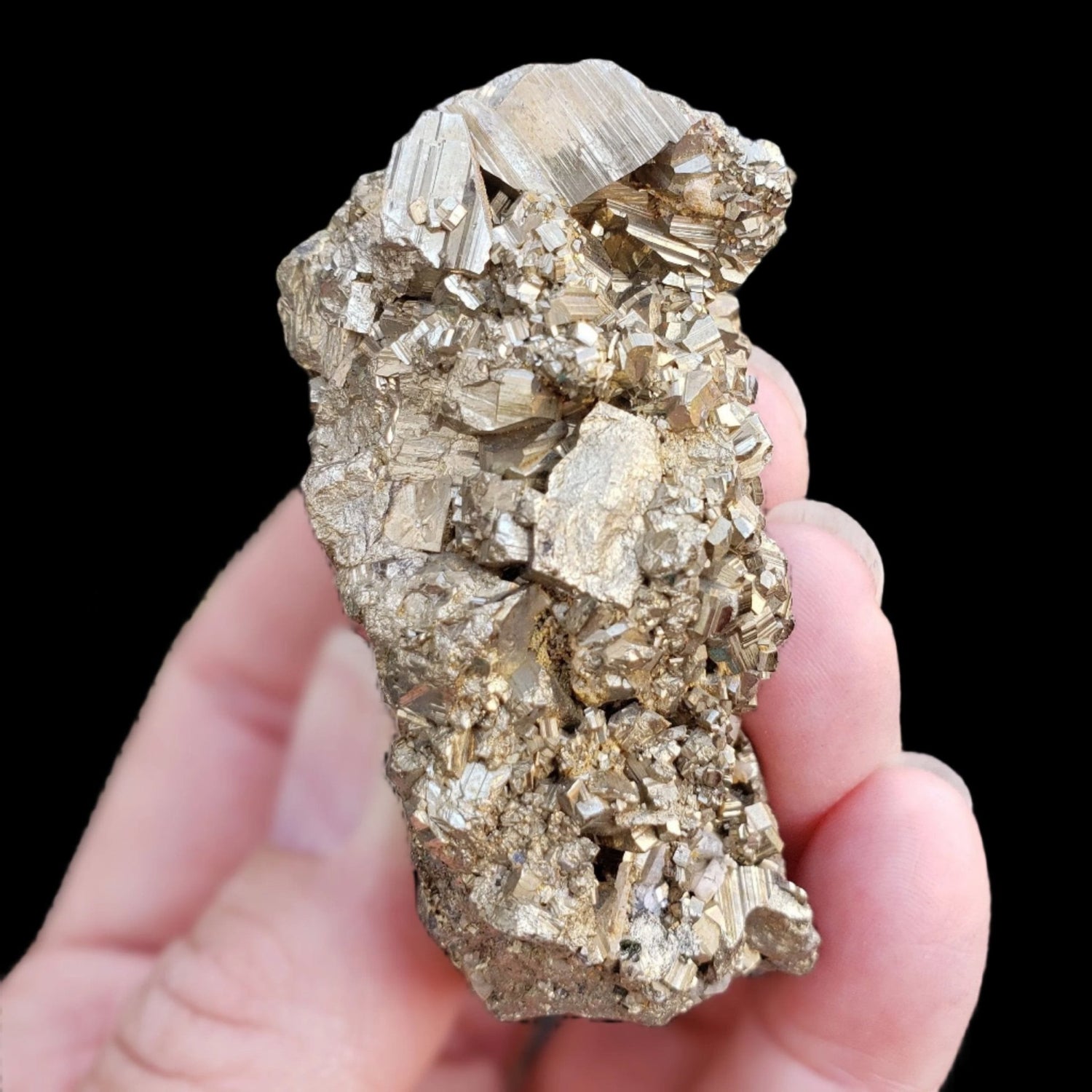  Pyrite, Marmatite and Quartz Crystal Cluster | 191.8 grams | Eagle X Mine, Colorado Classic 1