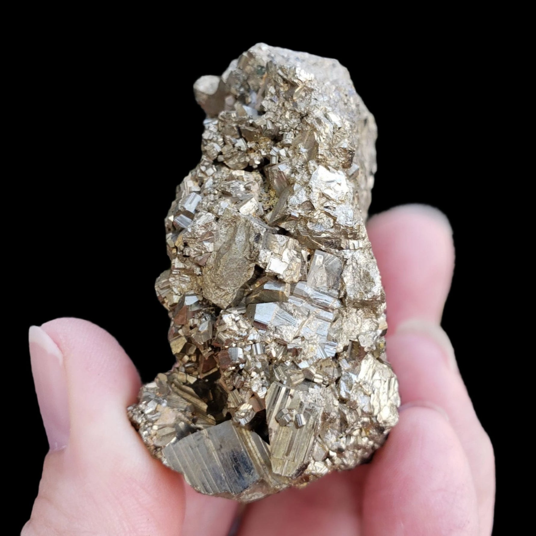  Pyrite, Marmatite and Quartz Crystal Cluster | 191.8 grams | Eagle X Mine, Colorado Classic 2