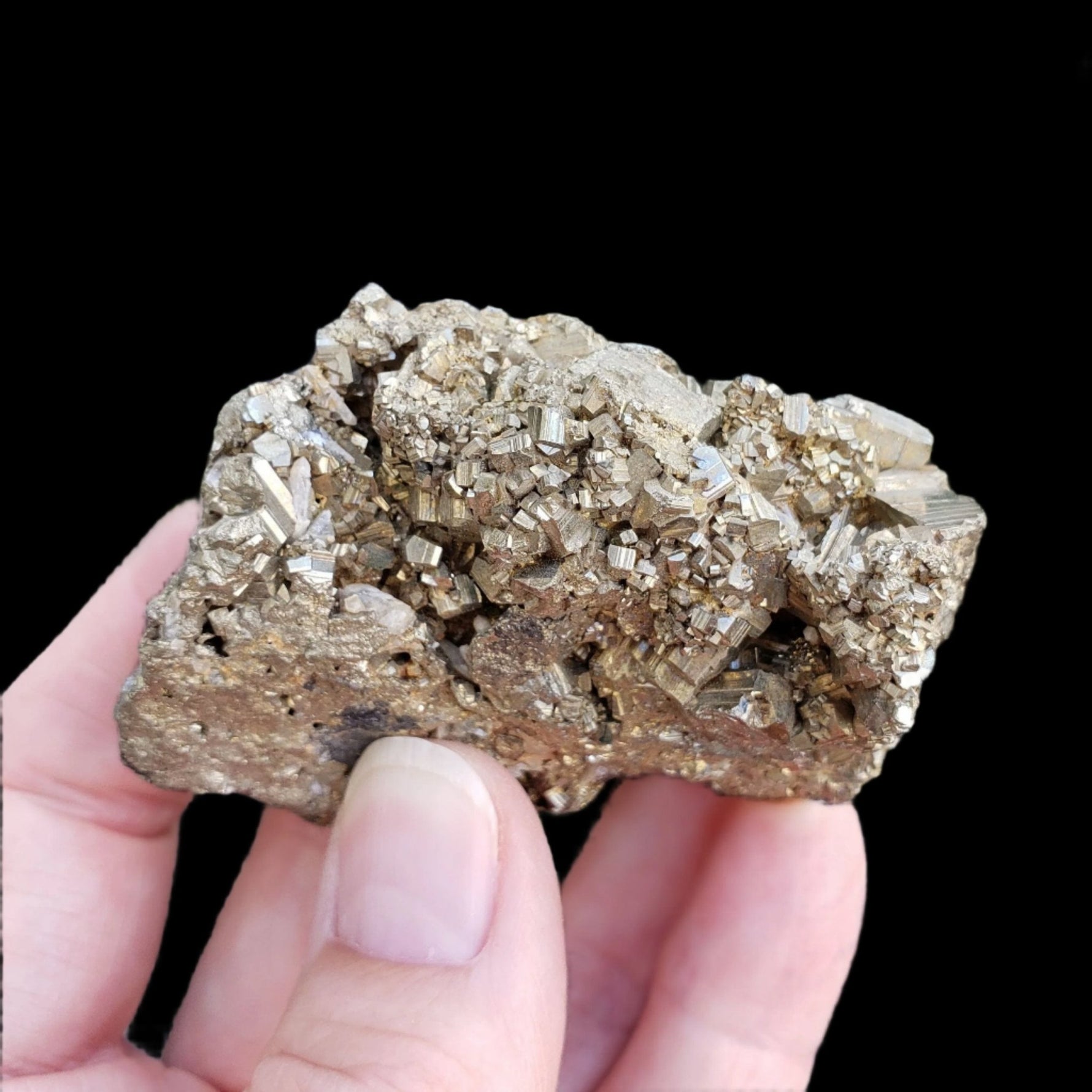  Pyrite, Marmatite and Quartz Crystal Cluster | 191.8 grams | Eagle X Mine, Colorado Classic 4