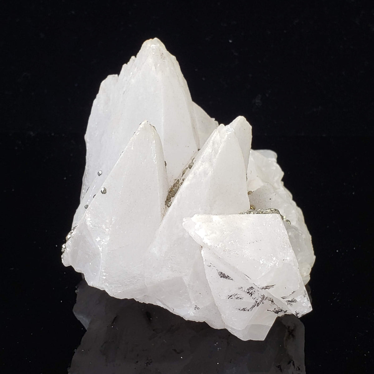  Pyrite and Quartz Points Crystal Cluster | 475 Grams | China 4