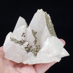  Pyrite and Quartz Points Crystal Cluster | 475 Grams | China 6