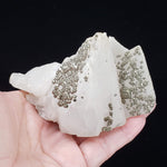  Pyrite and Quartz Points Crystal Cluster | 475 Grams | China 7