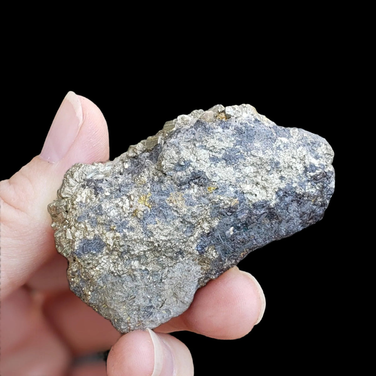  Pyrite on Marmatite Crystal Cluster | 123.9 grams | Eagle X Mine, Colorado Classic 5