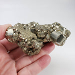  Pyrite with Calcite Crystal Cluster | Huge Sculpted Specimen | 366 Grams | Lima, Peru 9