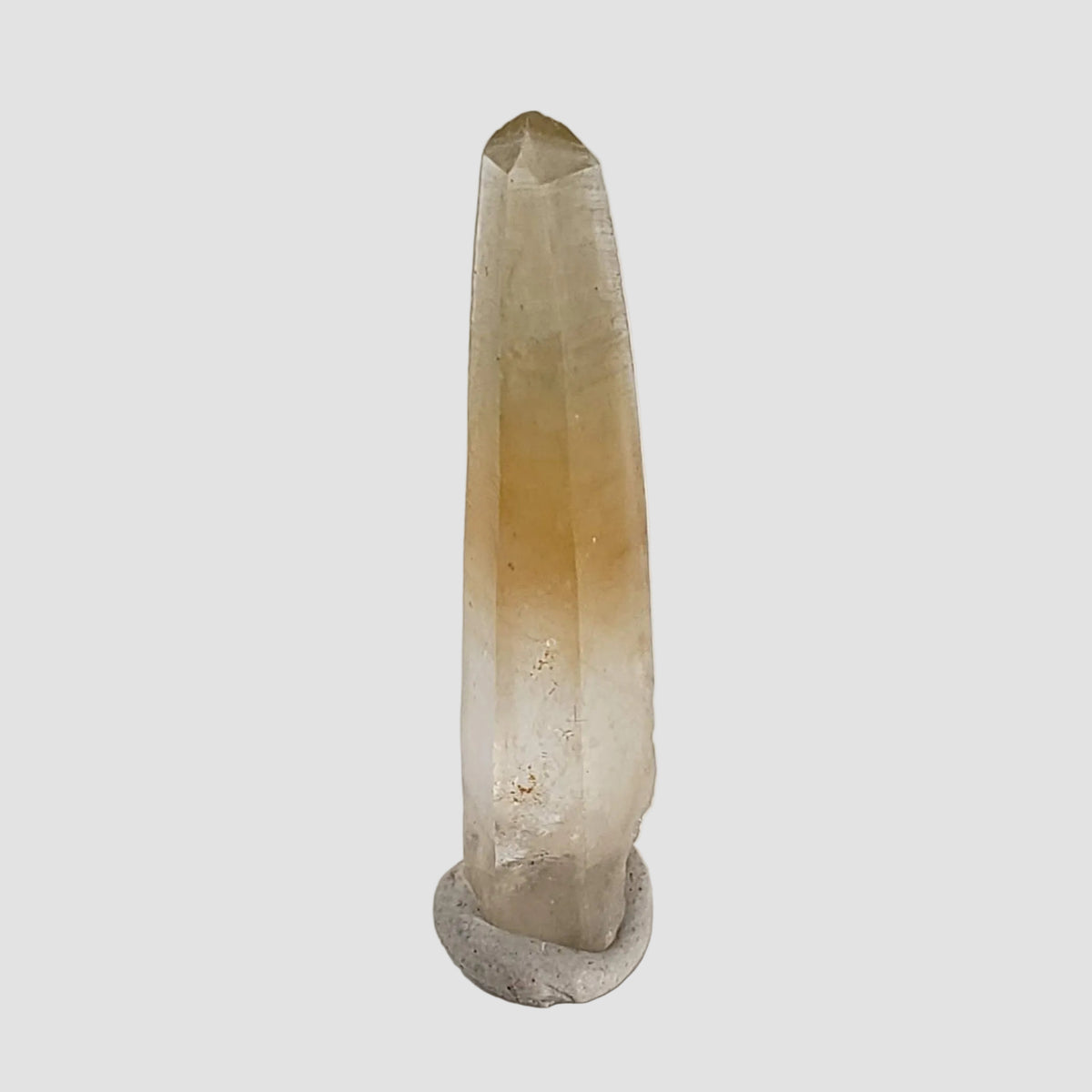 Quartz Crystal | Bicolor Yellow-White | Perky Box Thumbnail Specimen | Madagascar 0