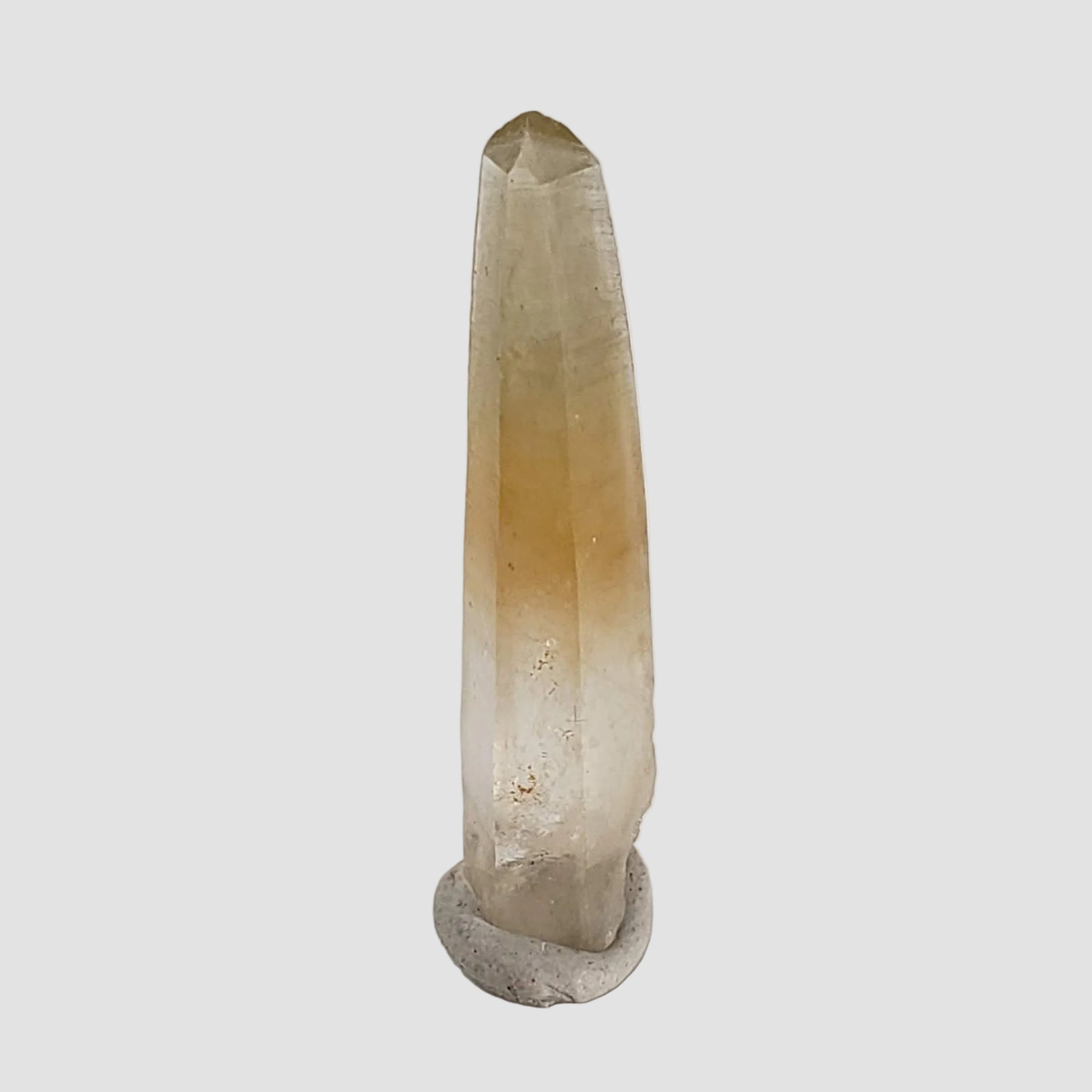 Quartz Crystal | Bicolor Yellow-White | Perky Box Thumbnail Specimen | Madagascar 0