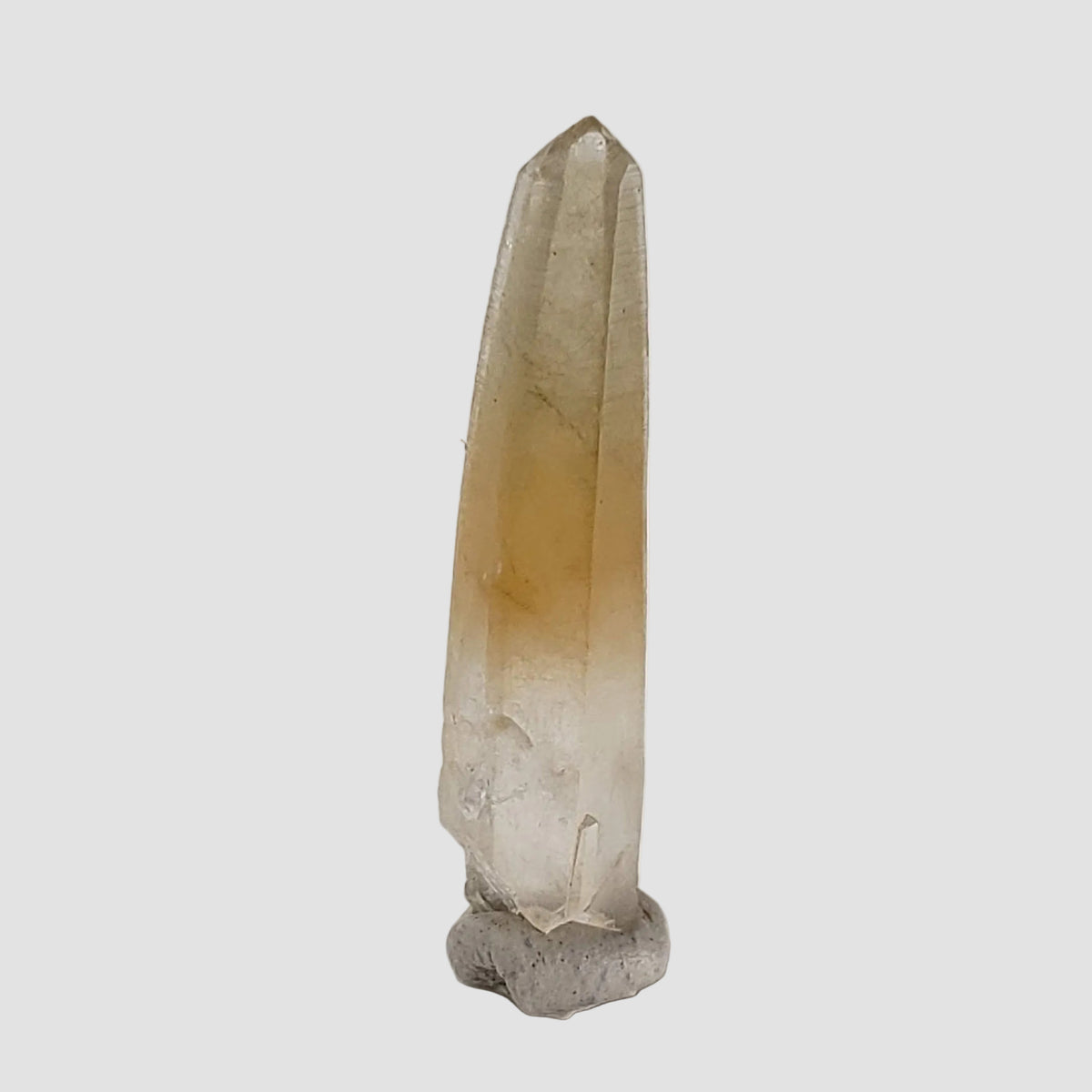 Quartz Crystal | Bicolor Yellow-White | Perky Box Thumbnail Specimen | Madagascar 2